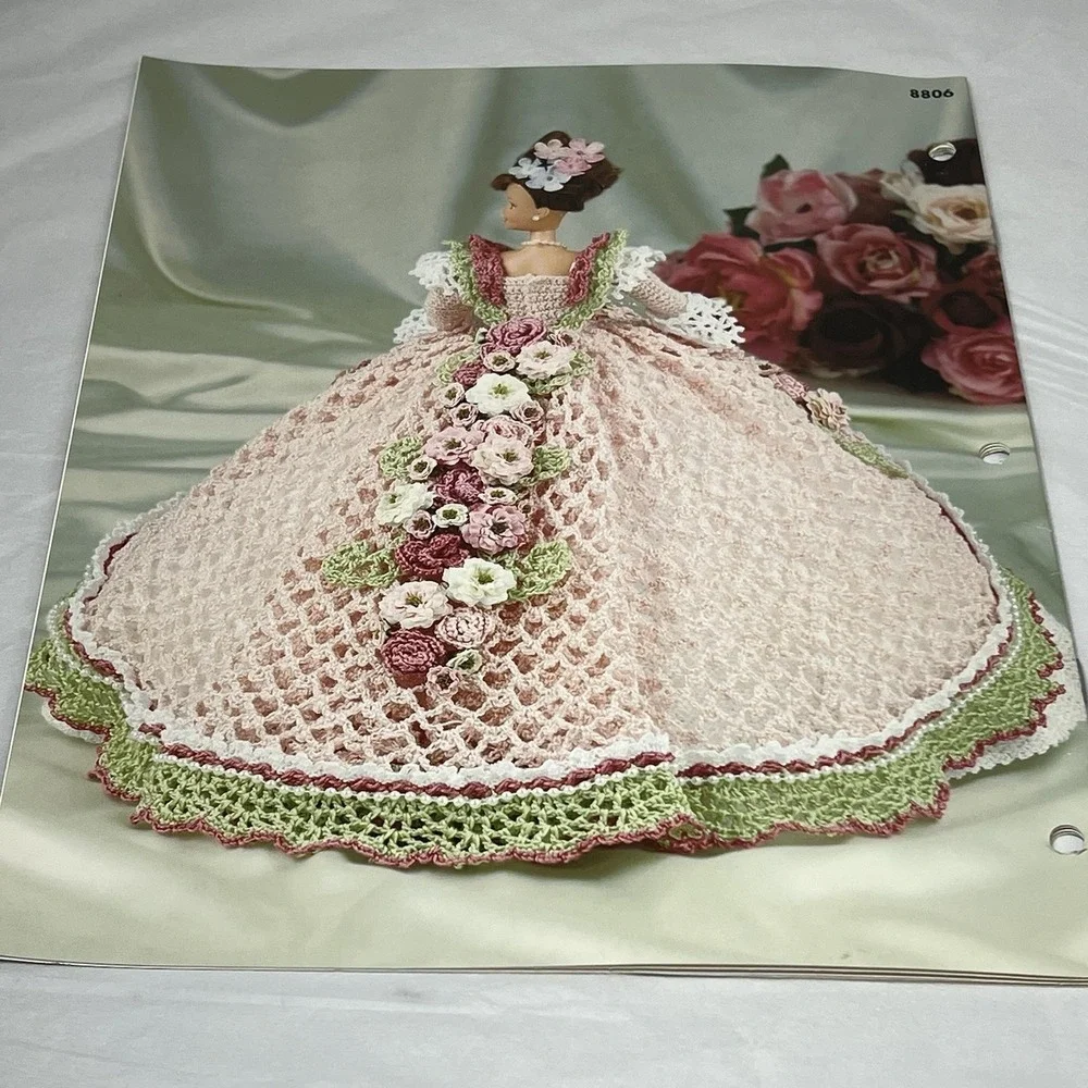 Annie's Glorious Gowns FLOWER GARDEN COLLECTION Crochet Pattern Rose